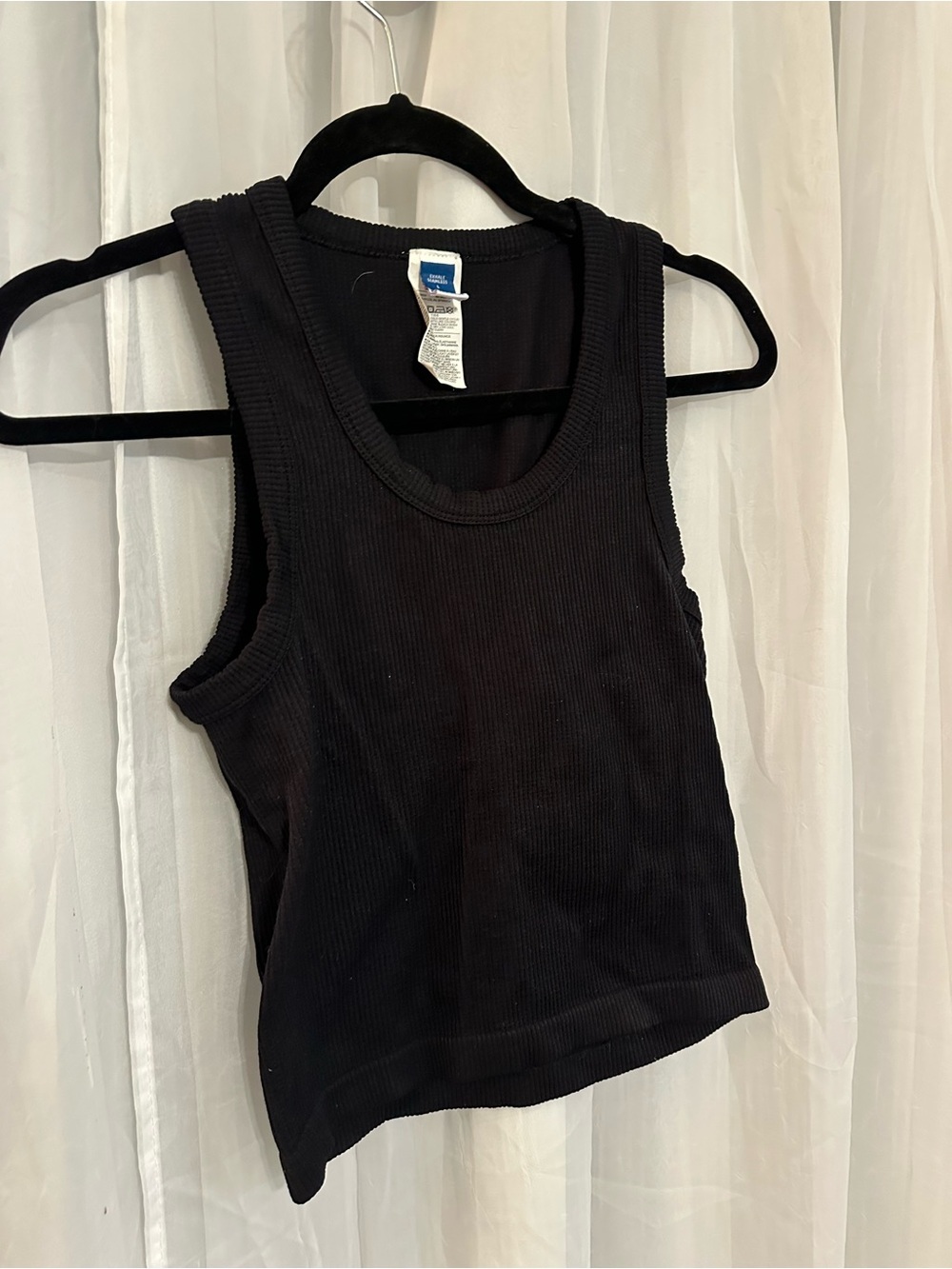 Old Navy Black Ribbed Tank Top